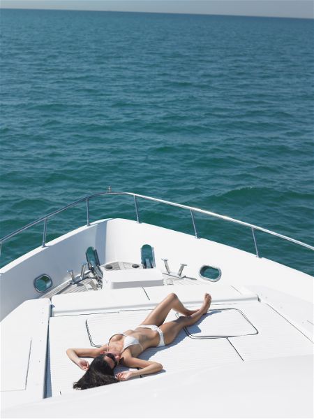 Boat Cleats and Girl