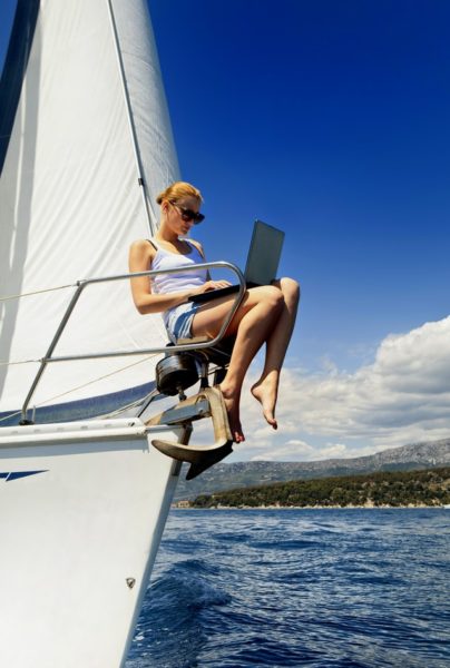 hanging out on the boat