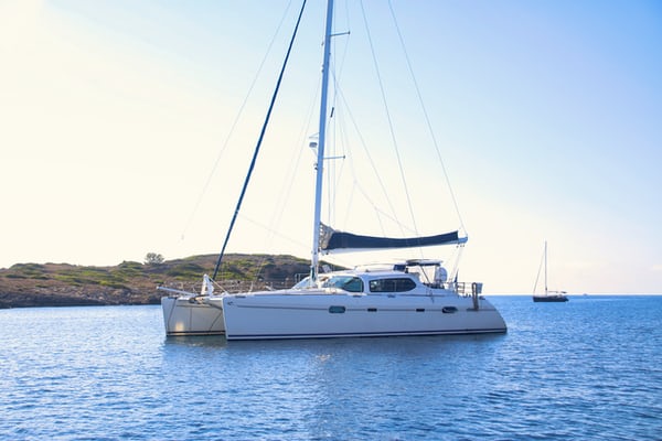 catamaran on the water